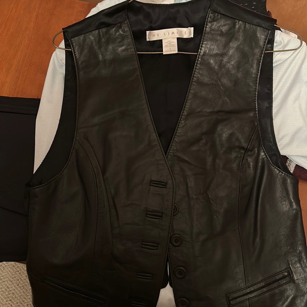 Women’s leather vest